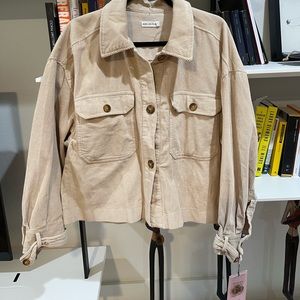 Avec Les Filles Corduroy Crop Jacket - New With Tags!